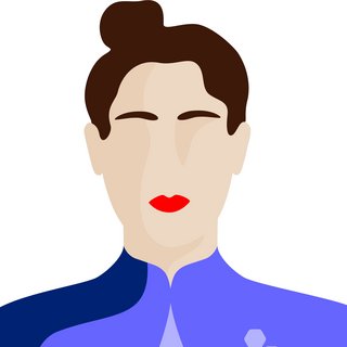 Avatar of a woman with red lips