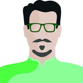 Avatar of a man with glasses dressed in green