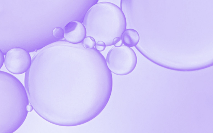 bubbles in violet