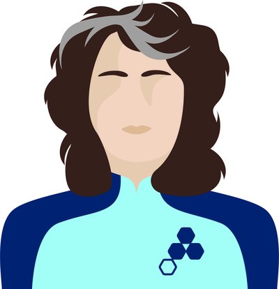 Avatar of a woman dressed in blue