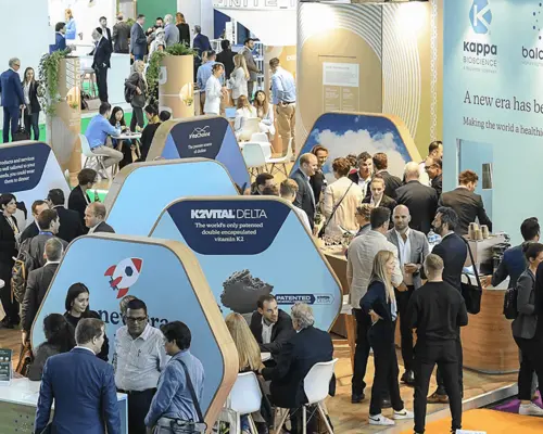 Kappa Bioscience stand at the Vitafoods trade fair with many visitors